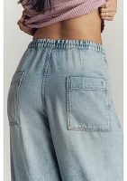 Pilcro Beachy Cargo High-Rise Parachute Jeans
