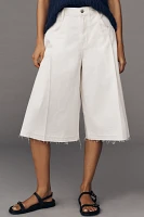 Pilcro Pleated Culotte High-Rise Jeans