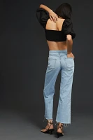 ASKK NY Mid-Rise Wide-Leg Crop Jeans