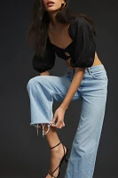 ASKK NY Mid-Rise Wide-Leg Crop Jeans