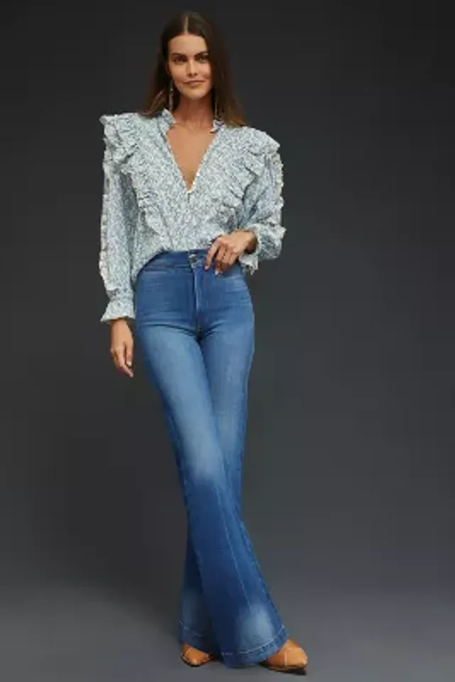 ASKK NY Mid-Rise Wide-Leg Crop Jeans