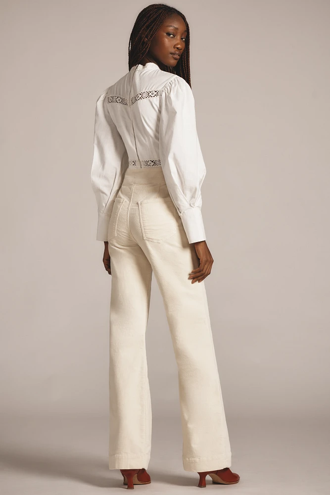 ASKK NY Brighton High-Rise Wide-Leg Jeans