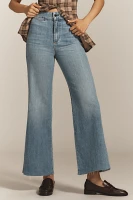 ASKK NY Brighton High-Rise Wide-Leg Cropped Jeans