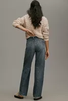 AMO Patsy Seamed Mid-Rise Relaxed-Leg Jeans