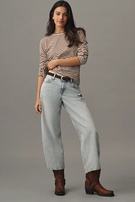 AMO Antonia Mid-Rise Barrel Leg Jeans