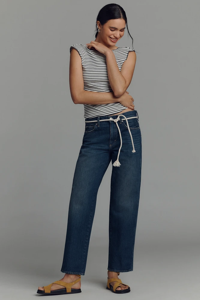 AMO Valentina High-Rise Crop Flare Jeans