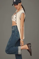 AMO Rosa Mid-Rise Cuffed Flare Jeans