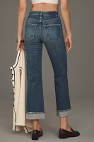 AMO Rosa Mid-Rise Cuffed Flare Jeans