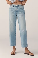 AMO Valentina Mid-Rise Straight-Leg Jeans