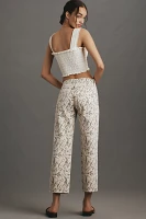 AMO Billie Mid-Rise Crop Wide-Leg Jeans