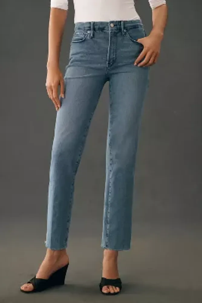Good American Straight High-Rise Jeans