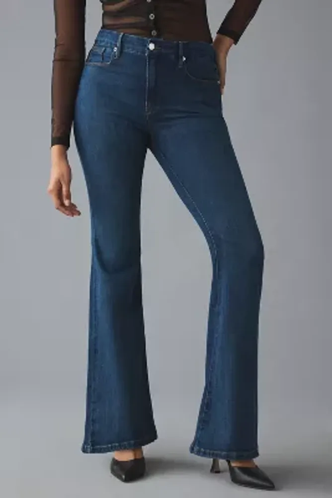 Good American Legs High-Rise Flare Jeans