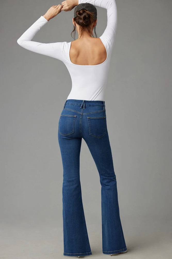 Good American Legs High-Rise Flare Jeans