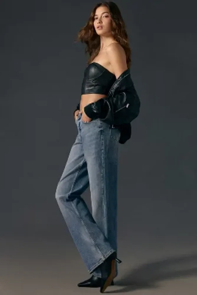 Good American '90s High-Rise Criss-Cross Jeans