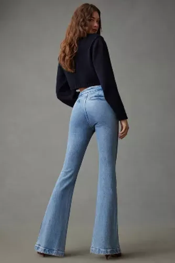 Good American Flare High-Rise Trouser Jeans
