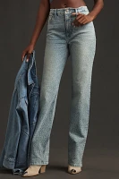 Good American Gem Icon High-Rise Straight-Leg Jeans