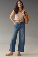 Good American Waist High-Rise Palazzo Crop Wide-Leg Jeans