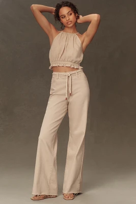 Good American Ease High-Rise Wide-Leg Jeans