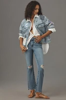 Good American Legs Crop Mid-Rise Mini Bootcut Jeans