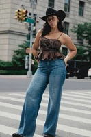 Good American Waist High-Rise Palazzo Jeans