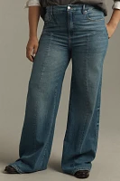 Good American Waist High-Rise Palazzo Jeans