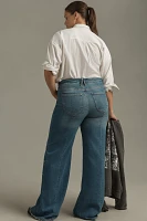 Good American Waist High-Rise Palazzo Jeans