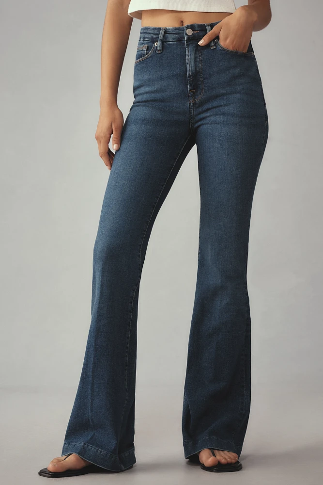 Good American Legs Mid-Rise Flare Jeans