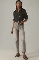 Good American Classic High-Rise Slim Straight Jeans