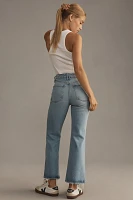 Good American Legs Mid-Rise Cropped Mini Boot Jeans