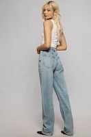 Good American Ease High-Rise Relaxed Wide-Leg Jeans