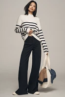 Good American Waist Palazzo High-Rise Wide-Leg Jeans