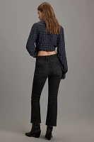 Good American Legs Mid-Rise Crop Mini Bootcut Jeans