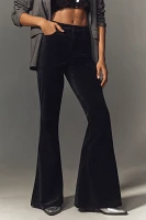 Good American Waist Velvet High-Rise Super Flare Jeans