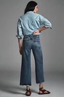 Good American Soft-Tech Waist Crop Palazzo Jeans