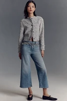 Good American x Anthropologie Waist High-Rise Palazzo Crop Jeans