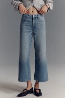 Good American x Anthropologie Waist High-Rise Palazzo Crop Jeans