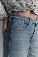 Good American x Anthropologie Waist High-Rise Palazzo Crop Jeans