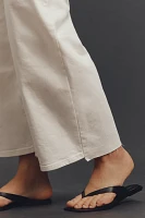 Good American Waist High-Rise Cropped Palazzo Jeans