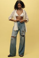 Good American Ease High-Rise Wide-Leg Jeans