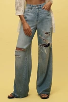 Good American Ease High-Rise Wide-Leg Jeans