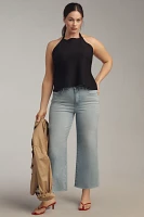 Good American Waist High-Rise Palazzo Crop Jeans