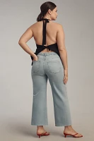 Good American Waist High-Rise Palazzo Crop Jeans
