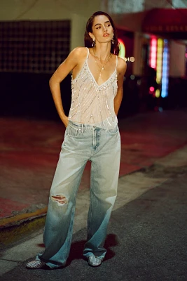 Good American Standard Low-Rise Baggy Jeans
