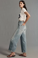 Good American Skate High-Rise Crop Wide-Leg Jeans