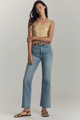 Good American Standard High-Rise Kick-Flare Jeans