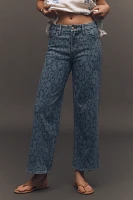 Good American Waist Palazzo High-Rise Crop Jeans