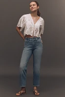 Good American Legs High-Rise Straight-Leg Jeans
