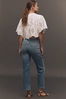 Good American Legs High-Rise Straight-Leg Jeans
