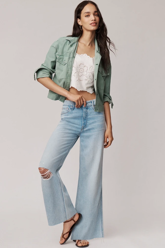 Good American Skate High-Rise Wide-Leg Jeans