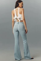 Good American Legs Soft Tech High-Rise Flare Jeans